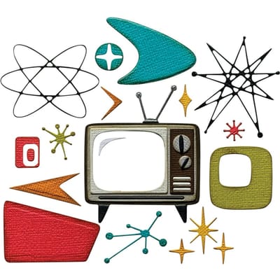 Sizzix Thinlits Ponssjabloon "Vault Atomic Retro by Tim Holtz"