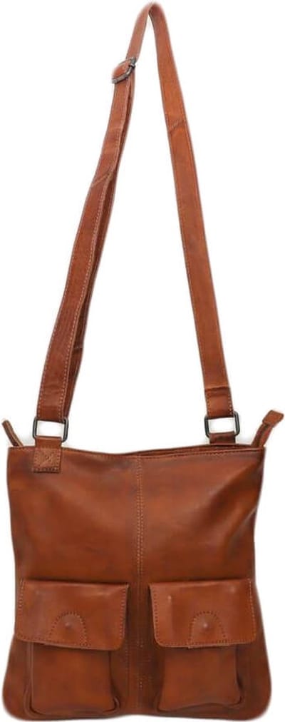 Bear Design Fabia Leren Schoudertas - Cognac