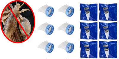 6 Filters voor een Elektrische Luizenkam - Luizenfilters Luizenkamfilters Te Gebruiken voor Elektrische Luizenkam Types zie Foto