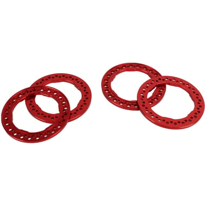 4pcs Anneaux Beadlock Extérieurs de Roue 1.9 Pouces Alliage d'Aluminium Anneaux Beadlock de Roue de Rechange pour