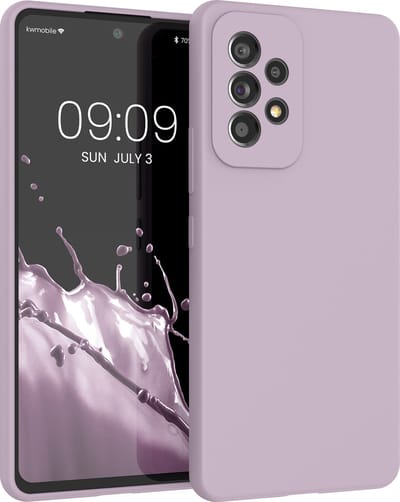 kwmobile telefoonhoesje geschikt voor Samsung Galaxy A53 5G - Hoesje met siliconen coating - Smartphone case in licht oudroze