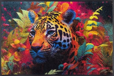 Kleen-Tex Wash+Dry Design Wasbare Deurmat - Leopy McLeopard - 50 x 75cm