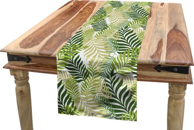 New Bed Lente Tropisch exotische palmbomen Accent Rechthoekige Tafelrunner, 40cm x 180cm