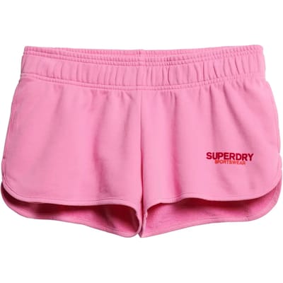 Superdry - Sportswear racershort met logo - Dames - Korte broeken