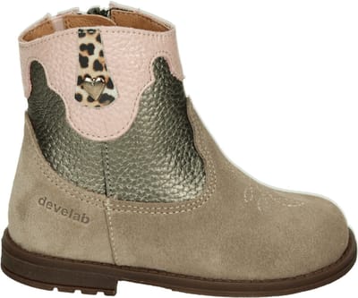 Develab - 47084 - LaarzenMeisjesKinderlaarsjes - Kleur: Taupe - Maat: 23
