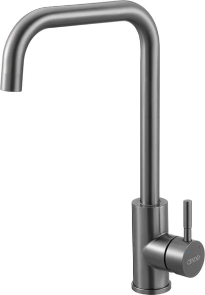 CENDO KK2-14VGM - Keukenkraan - GunMetal Zwart- Vierkant - Mengkraan