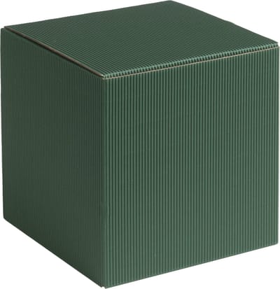 Cadeauverpakking vierkant-kubus karton 9x9x9cm DONKERGROEN (100 stuks)