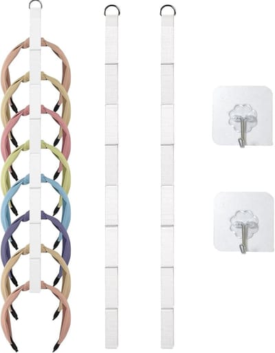 Set van 2 Organizers voor Haarbanden - Hangende Haaraccessoires Houder en Clip Display voor een Opgeruimde Verzameling