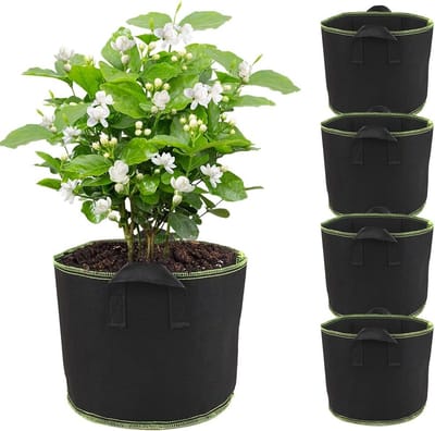 Famanu – Stofpotten 20 liter, 5 stuks, herbruikbaar, met handvat
