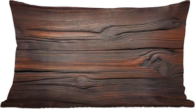 Sierkussens - Kussentjes Woonkamer - 60x40 cm - Hout - Grillige nerven