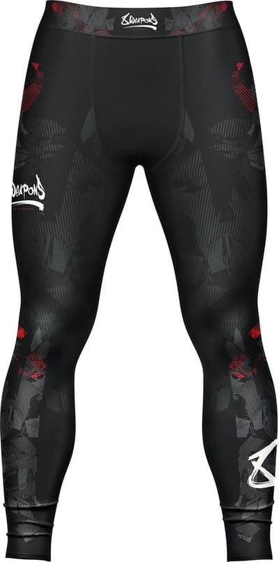 8 WEAPONS Sportlegging Tights Hit 2.0 Zwart Rood - S