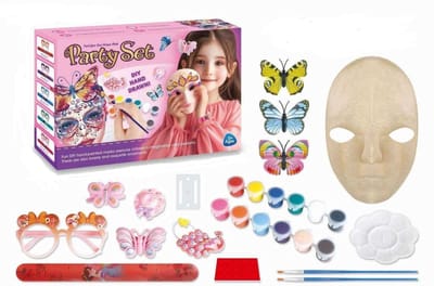 OLFed - Masker Verfset - Creatief Kinderfeestje - Inclusief Verf en Kwasten - Voor Kinderen 3+