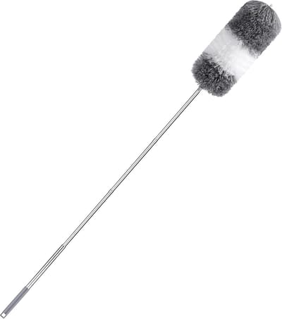 Intrekbare microvezel stofdoek 250 cm - Telescopische steel voor plafond en hoog gelegen oppervlakken