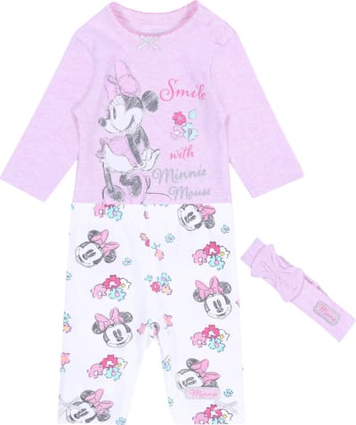 Roze romper + legging + Minnie hoofdband DISNEY