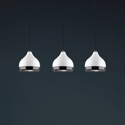 Opviq Hanglamp Yildo 6878 wit/zwart metaal 3-lamps lineair