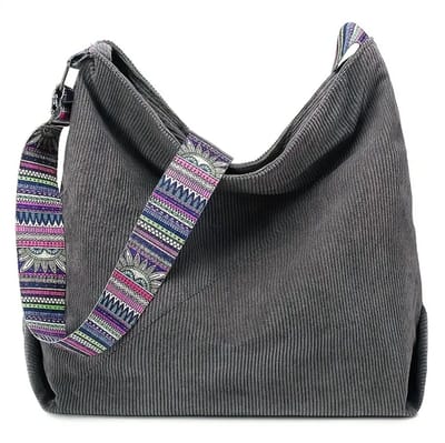 Luxamore Dames Tas – Grijze Schoudertas & Crossbody Handtas – Compact, Elegant & Praktisch – Verstelbare Riem – Voor Dagelijks Gebruik & Reizen