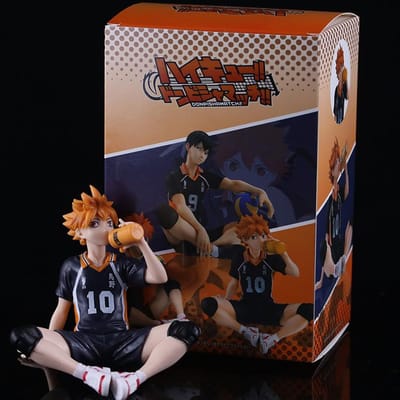 12CM Anime Haikyuu Figuur Shoyo Hinata Model Speelgoed Kozume Kenma Actiefiguur Noodle Stopper Tobio Kageyama Verzamelspeelgoed Doos With box brown