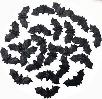 Akyol - Halloween nep vleermuizen - Nep vleermuizen - Halloween - sinterklaas cadeau - kerst cadeau - 25 stuks - Zwart - halloween nep vleermuizen- zwarte nep dieren - knutselen - nepvleermuis - vleermuis - vleermuizen 25 stuks - zwarte vleermuizen