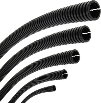 Gegolfde Buis - Kabel Bescherming - Kabels Bundelen - UV-Bestendig - 20 meter - Zwart