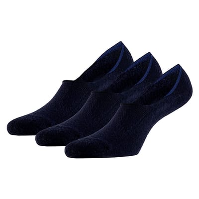 Apollo - Bamboe Footies - Badstof zool - Navy blauw - Maat 35/38 - Naadloze sokken - Footies dames - sneakersokken - Bamboe