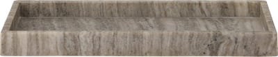 Bloomingville Marmeren dienblad Majsa bruin 38x18cm