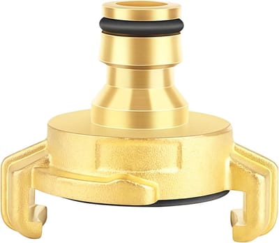 Snelle Koppeling voor Tuinslang - 2 Stuks Messing Plug-in Adapter met Klem, 1/2 Inch Tuinaccessoires en Slangverbindingen