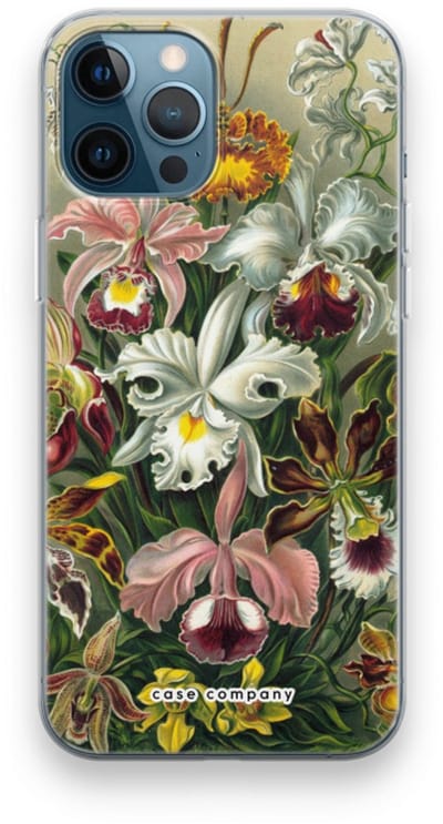 Case Company® - Hoesje geschikt voor iPhone 12 Pro hoesje - Haeckel Orchidae - Soft Cover Telefoonhoesje - Bescherming aan alle Kanten en Schermrand