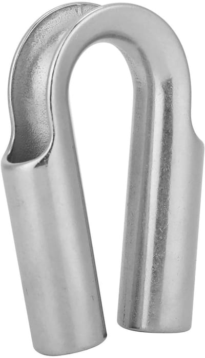 Dailygoods- Kabelhuls Roestvrij Staal - Hoge Sterkte - Slijtvast - Eenvoudige Installatie - 6 mm - 10 mm - Geschikt voor Varen - Lierkabelbuis