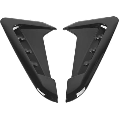 1 Paar Zijrooster Sierlijst Links Rechts Auto Spatbord Zijluchtrooster Afdekking Sticker Decor voor X3 G01 X4 G02 M zwart