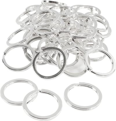 Sleutelring, d 28 mm, verzilverd, 50 stuk/ 1 doos
