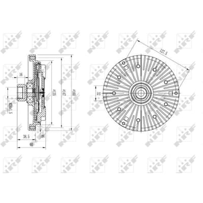 Koppeling, radiatorventilator NRF 49589