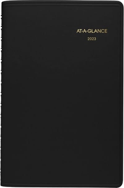 Dagelijkse Agenda 2023 Afsprakenboek per Uur Klein Zwart 12 Maanden Planner
