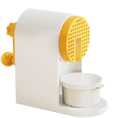 Handmatige IJscrusher - Sneeuwconemachine IJsmachine - Dessertbereiding - Stroomloos Apparaat - 22 x 12 x 22 cm - Zilverkleurig