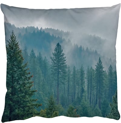 Sierkussens - Kussentjes Woonkamer - 50x50 cm - Naaldwoud - Bergen - Mist