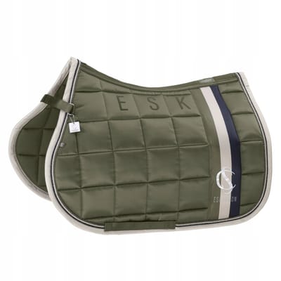 Eskadron Big Square Matglans Zadeldek Classic Sports 25 Dusty Olive VS