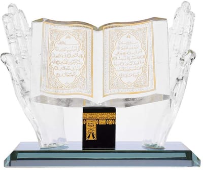 Dailygoods- Ornament - Decoratieve Tafellamp - Kunsthandwerk - Autodecoratie - Souvenir voor Islamitische Gebouwen - Hoogwaardige Gravure op Kristalglas - Decoratie