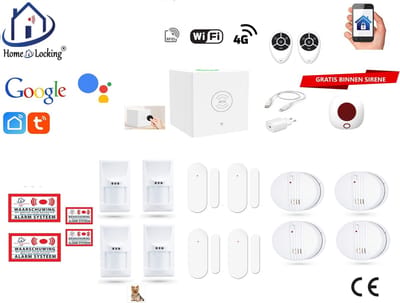 Draadloos beveiligingsbox werkt met wifi en met spraak gestuurde apps. ST01C-2