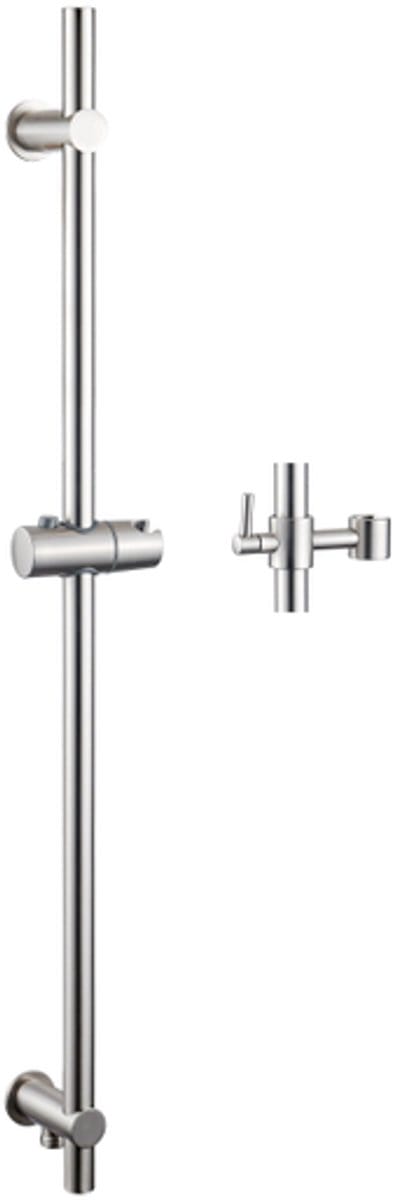 FugaFlow Eccelente Sobrado Glijstang - 90cm - met geïntegreerde wandaansluitbocht - Geborsteld RVS