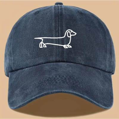 Nieuwe Eenvoudige Hondendruk Baseballpet Veelzijdig Voor Zowel Mannen Als Vrouwen Geschikt Voor Buitenshuis Reizen Als Een Pet Voor Huisdierenliefhebbers Adjustable&>8Y black