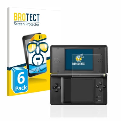 BROTECT - Screenprotector voor Nintendo DS LITE - Folie Beschermfolie transparant 6 Stuks