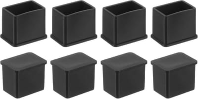 Rubberen pootdoppen - Meubeldopjes vloerbeschermers - Vloeren beschermen - Eenvoudige montage - 20x30 mm 8 stuks - Zwart