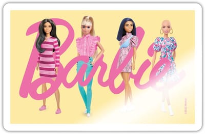 Barbie En Haar Vrienden Sticker maat S (10 x 10 cm)