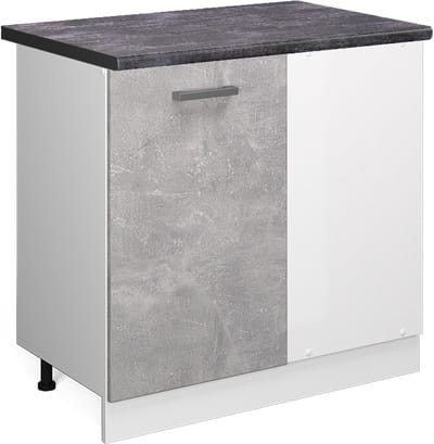 Vicco R-Line Hoekkast – 86 cm, WB Antraciet Beton