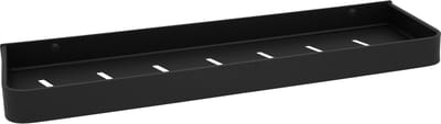 QUVIO Planchet Badkamer - Badkamerplank - Badkamer planchet - Wandplankje - Wandrekje - Wandmontage - Metaal - Zwart - 50 cm