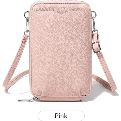 Klassieke en minimalistische dameshandtas modieuze PU-lederen schoudertas met grote capaciteit effen kleur crossbody ritssluiting telefoonhoesje white