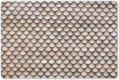Placemats 45x30 cm - Placemat kunststof - 1 stuk - Tegel - Vintage - Bruin - Textuur - Borden onderleggers - Decoratie voor op tafel - Keuken tafeldecoratie accessoires - Vinyl onderlegger - Tafelversiering