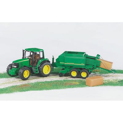 Speelgoed | Miniature Vehicles - John Deere Balenpers Bruder (02017)