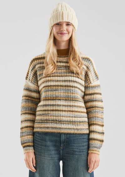 Q/S designed by - Dames pull - Maat L - Vrouwen - Bruin - polyamide