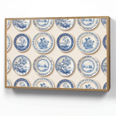 Wandlamp 90x60 cm - Oplaadbaar - Borden - Bomen - Planten - Blauw - Wandlampen binnen woonkamer - Slaapkamer lamp - Decoratieve nachtlamp - Vloerlamp draadloos