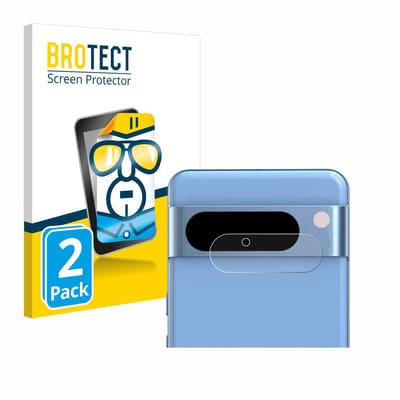 BROTECT - Screenprotector voor Google Pixel 8 Pro (ALLEEN Camera Lens) - Folie Beschermfolie transparant 2 Stuks